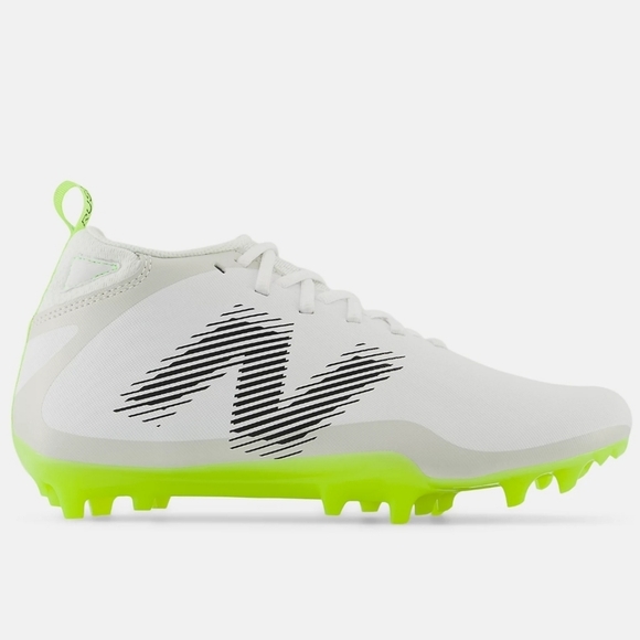 New Balance Rush V4 senior mid Neon Lacrosse cleats size 6.5 - Picture 1 of 7